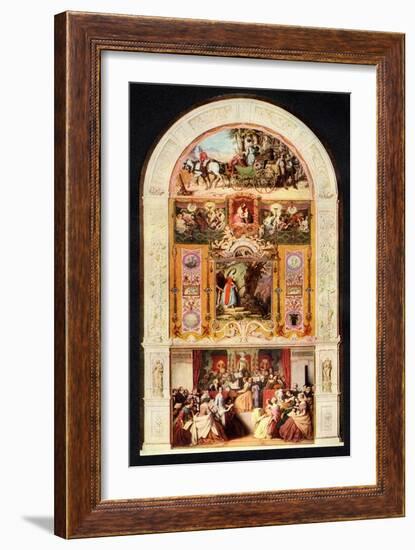 The Symphony 1852 painting-Moritz Ludwig von Schwind-Framed Giclee Print