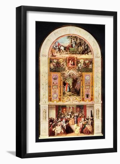 The Symphony 1852 painting-Moritz Ludwig von Schwind-Framed Giclee Print