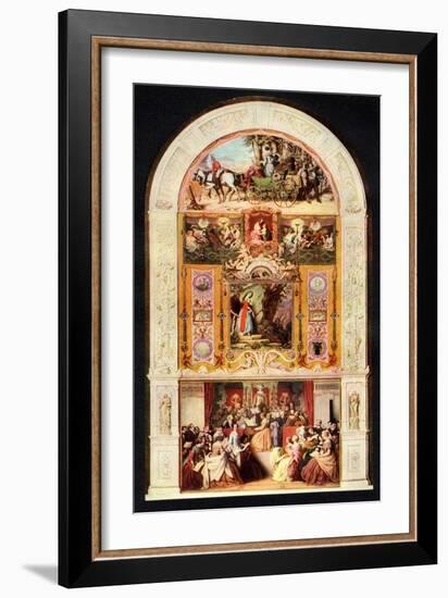 The Symphony 1852 painting-Moritz Ludwig von Schwind-Framed Giclee Print