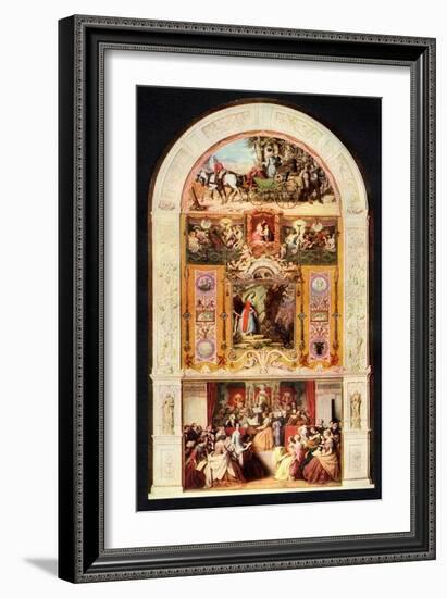 The Symphony 1852 painting-Moritz Ludwig von Schwind-Framed Giclee Print