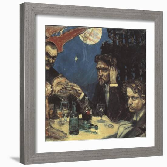 The Symposium, (Stud) Right Jean Sibelius, 1894-Akseli Gallen-Kallela-Framed Giclee Print