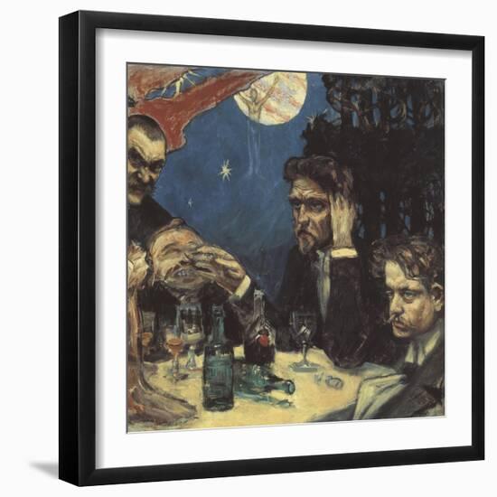 The Symposium, (Stud) Right Jean Sibelius, 1894-Akseli Gallen-Kallela-Framed Giclee Print