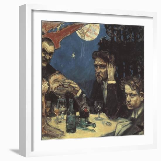 The Symposium, (Stud) Right Jean Sibelius, 1894-Akseli Gallen-Kallela-Framed Giclee Print