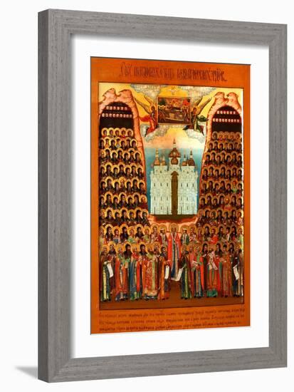 The Synaxis of the Saints of the Kiev Caves-null-Framed Giclee Print