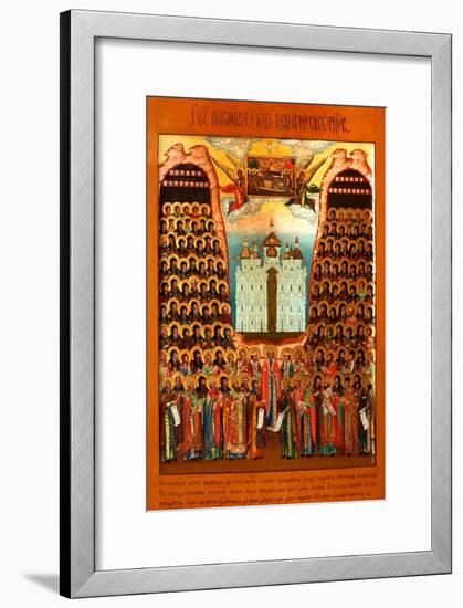 The Synaxis of the Saints of the Kiev Caves-null-Framed Giclee Print