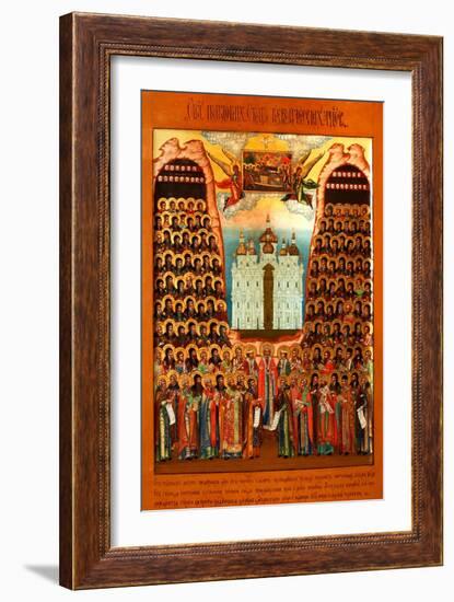 The Synaxis of the Saints of the Kiev Caves-null-Framed Giclee Print