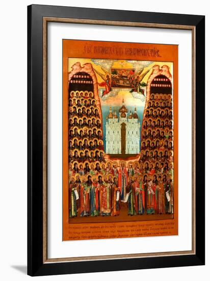 The Synaxis of the Saints of the Kiev Caves-null-Framed Giclee Print