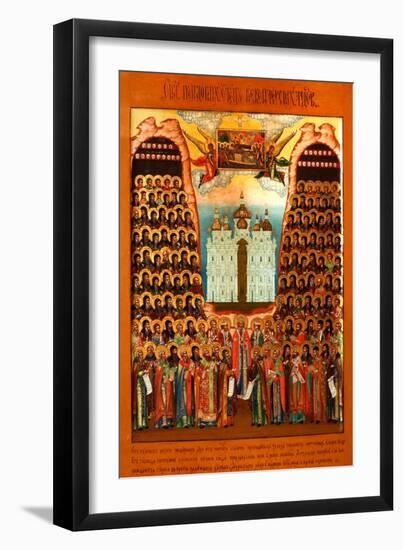 The Synaxis of the Saints of the Kiev Caves-null-Framed Giclee Print