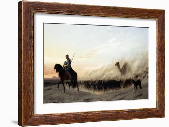 The Syrian Shepherd, 1865-Jean Leon Gerome-Framed Giclee Print