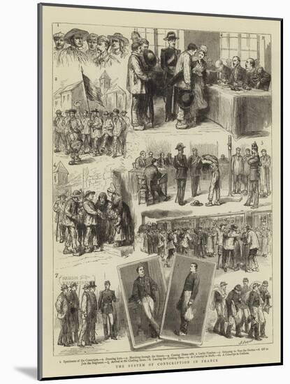 The System of Conscription in France-Godefroy Durand-Mounted Giclee Print