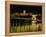 The Szechenyi Chain Bridge and the Royal Palace at Night, Budapest, Hungary-Jonathan Smith-Framed Premier Image Canvas