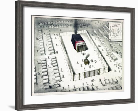 The Tabernacle in the Wilderness, and Plan of the Encampment, Published 1850-John Henry Camp-Framed Giclee Print