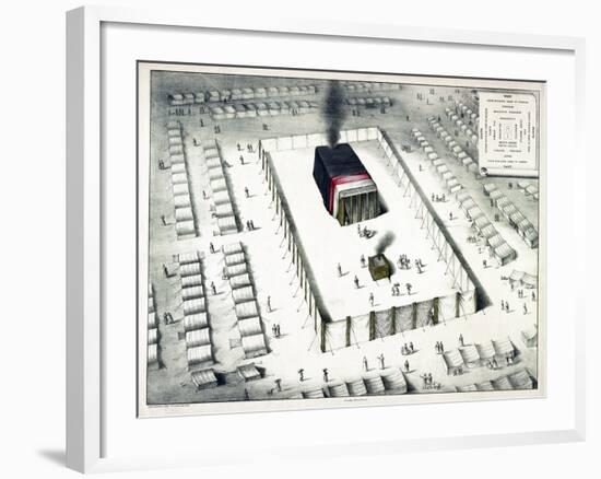 The Tabernacle in the Wilderness, and Plan of the Encampment, Published 1850-John Henry Camp-Framed Giclee Print