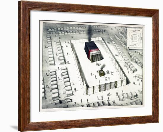 The Tabernacle in the Wilderness, and Plan of the Encampment, Published 1850-John Henry Camp-Framed Giclee Print