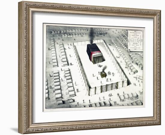 The Tabernacle in the Wilderness, and Plan of the Encampment, Published 1850-John Henry Camp-Framed Giclee Print
