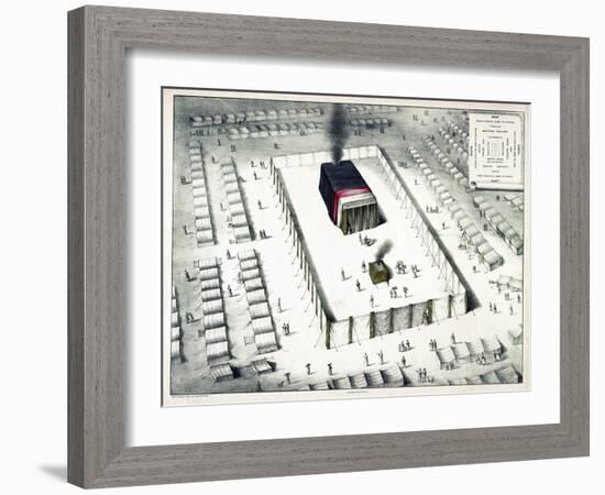 The Tabernacle in the Wilderness, and Plan of the Encampment, Published 1850-John Henry Camp-Framed Giclee Print