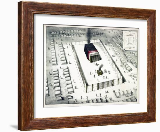 The Tabernacle in the Wilderness, and Plan of the Encampment, Published 1850-John Henry Camp-Framed Giclee Print