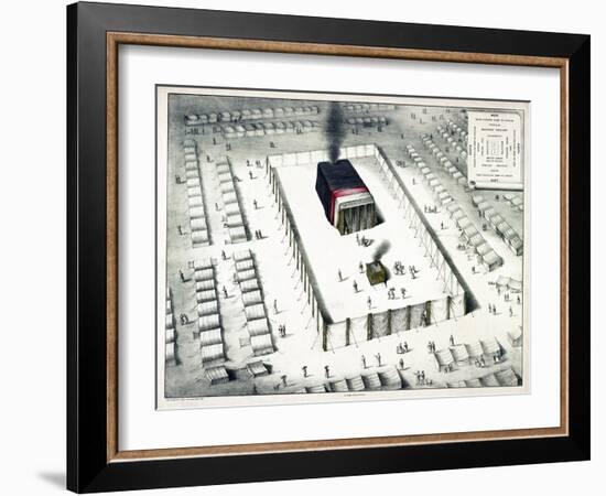 The Tabernacle in the Wilderness, and Plan of the Encampment, Published 1850-John Henry Camp-Framed Giclee Print