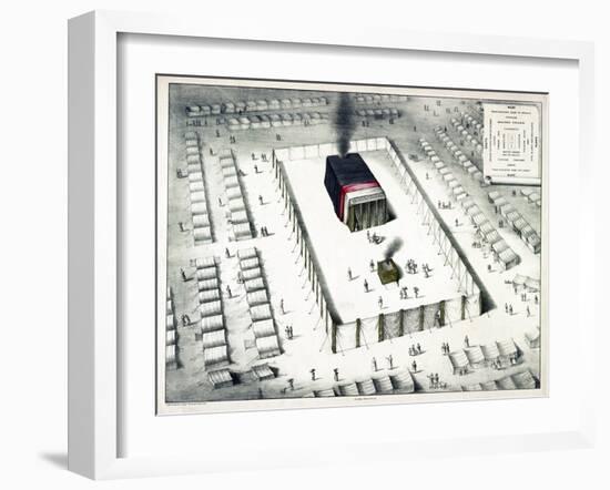 The Tabernacle in the Wilderness, and Plan of the Encampment, Published 1850-John Henry Camp-Framed Giclee Print