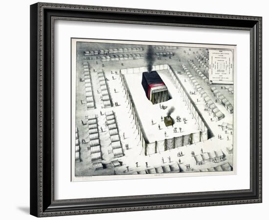 The Tabernacle in the Wilderness, and Plan of the Encampment, Published 1850-John Henry Camp-Framed Giclee Print