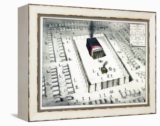 The Tabernacle in the Wilderness, and Plan of the Encampment, Published 1850-John Henry Camp-Framed Premier Image Canvas