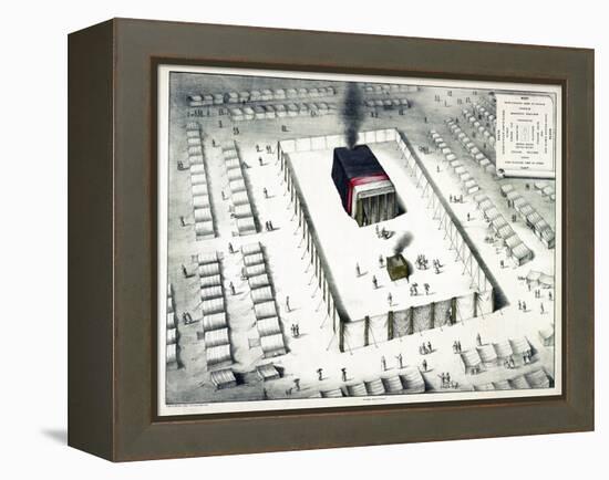 The Tabernacle in the Wilderness, and Plan of the Encampment, Published 1850-John Henry Camp-Framed Premier Image Canvas