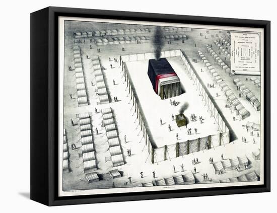 The Tabernacle in the Wilderness, and Plan of the Encampment, Published 1850-John Henry Camp-Framed Premier Image Canvas