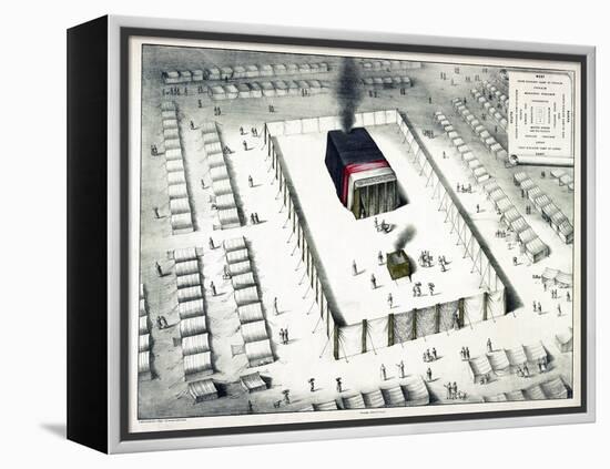 The Tabernacle in the Wilderness, and Plan of the Encampment, Published 1850-John Henry Camp-Framed Premier Image Canvas