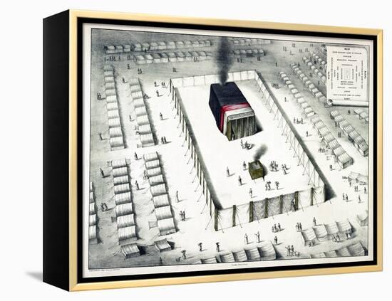 The Tabernacle in the Wilderness, and Plan of the Encampment, Published 1850-John Henry Camp-Framed Premier Image Canvas