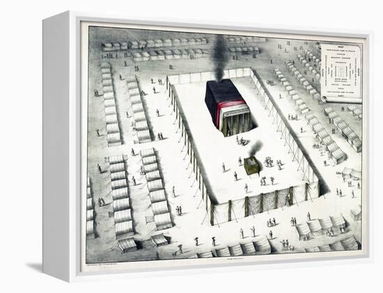 The Tabernacle in the Wilderness, and Plan of the Encampment, Published 1850-John Henry Camp-Framed Premier Image Canvas