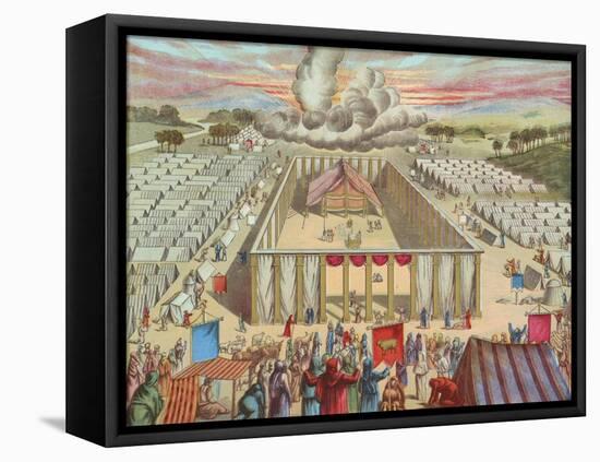The Tabernacle in the Wilderness-English School-Framed Premier Image Canvas