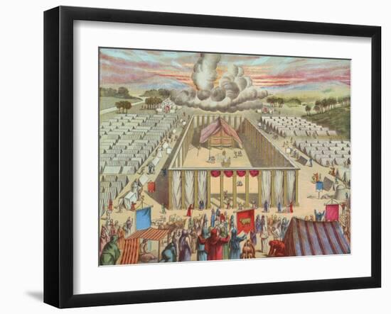 The Tabernacle in the Wilderness-English School-Framed Giclee Print