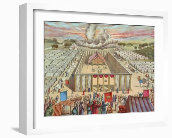 The Tabernacle in the Wilderness-English School-Framed Giclee Print