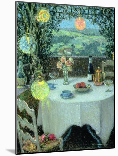 The Table beneath Lanterns-Henri Eugene Augustin Le Sidaner-Mounted Giclee Print