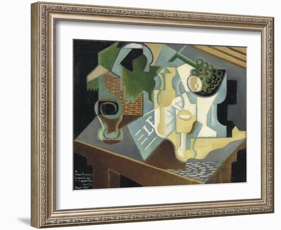 The Table in Front of the Building-Juan Gris-Framed Giclee Print