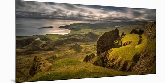 The Table in Quiraing at Trotternish Ridge, Isle of Skye, Scotland-null-Mounted Premium Photographic Print