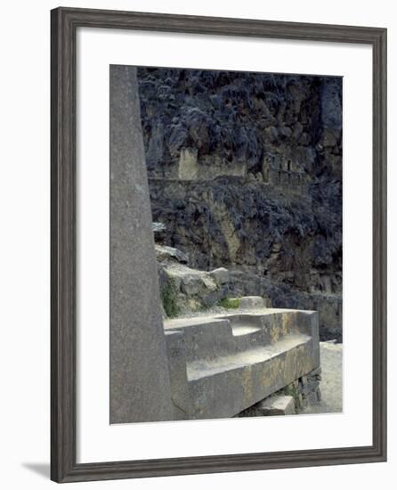 The Table of Tenders in the Temple of the Sun in the Fortress of Ollantaytambo-null-Framed Giclee Print