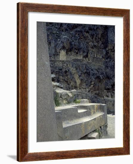 The Table of Tenders in the Temple of the Sun in the Fortress of Ollantaytambo-null-Framed Giclee Print