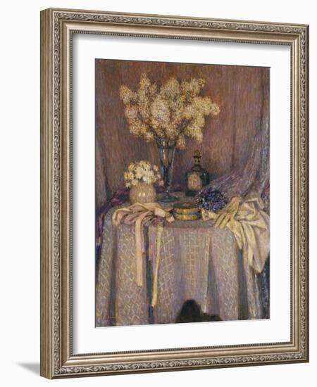 The Table, Purple Harmony; La Table, Harmonie Mauve, 1927-Henri Eugene Augustin Le Sidaner-Framed Giclee Print