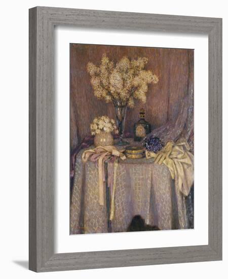 The Table, Purple Harmony; La Table, Harmonie Mauve, 1927-Henri Eugene Augustin Le Sidaner-Framed Giclee Print