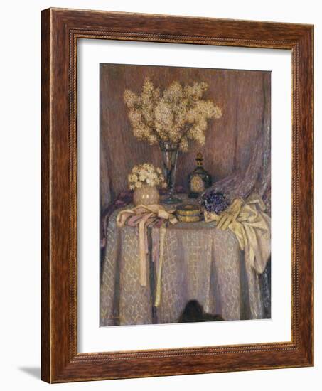 The Table, Purple Harmony; La Table, Harmonie Mauve, 1927-Henri Eugene Augustin Le Sidaner-Framed Giclee Print