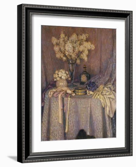 The Table, Purple Harmony; La Table, Harmonie Mauve, 1927-Henri Eugene Augustin Le Sidaner-Framed Giclee Print