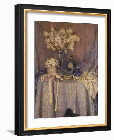 The Table, Purple Harmony; La Table, Harmonie Mauve, 1927-Henri Eugene Augustin Le Sidaner-Framed Giclee Print