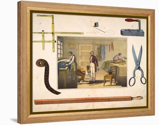 The Tailor, C.1845-null-Framed Premier Image Canvas