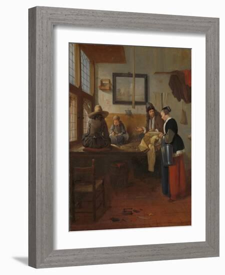 The Tailor’s Workshop, 1661-Quiringh Gerritsz. van Brekelenkam-Framed Giclee Print