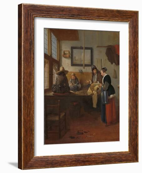 The Tailor’s Workshop, 1661-Quiringh Gerritsz. van Brekelenkam-Framed Giclee Print