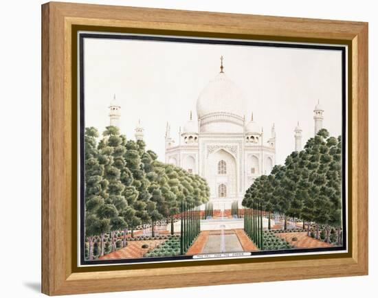 The Taj from the Garden, C. 1815-null-Framed Premier Image Canvas