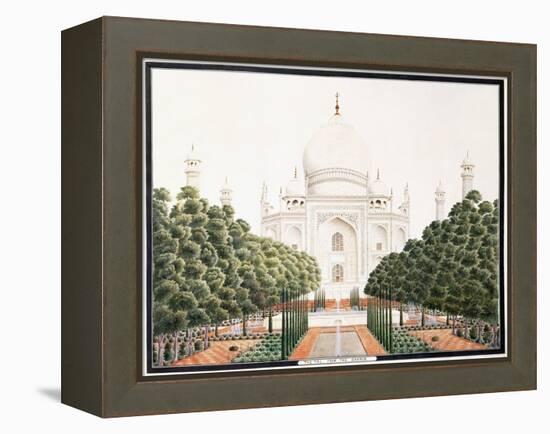 The Taj from the Garden, C. 1815-null-Framed Premier Image Canvas