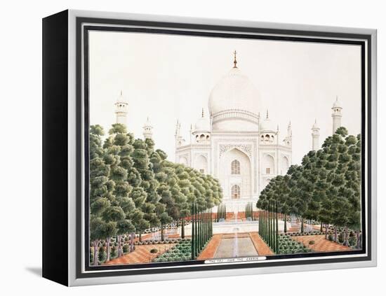 The Taj from the Garden, C. 1815-null-Framed Premier Image Canvas