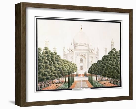 The Taj from the Garden, C. 1815-null-Framed Giclee Print